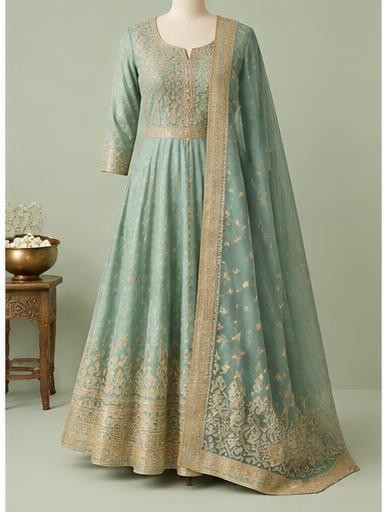 Festive Anarkali Set